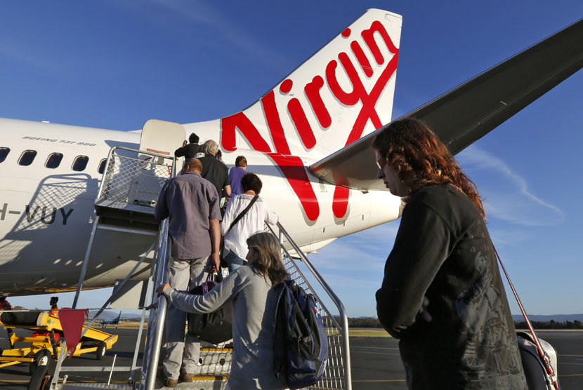 Pesawat maspakai Virgin Australia.