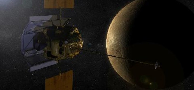 Pesawat 'Messenger' menyelesaikan misi satu tahun di orbit planet Merkurius pekan lalu (foto: ilustrasi).