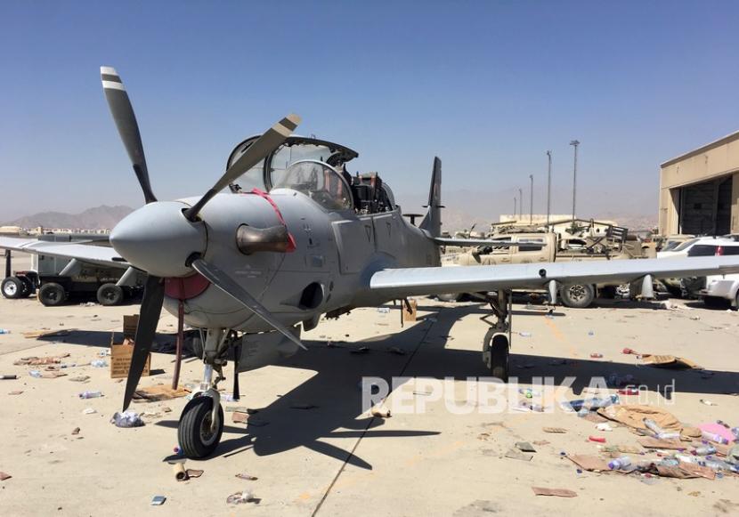 Pilot Angkatan Udara Afghanistan dievakuasi ke Uni Emirat Arab. Ilustrasi pesawat tempur Angkatan Udara Afghanistan 