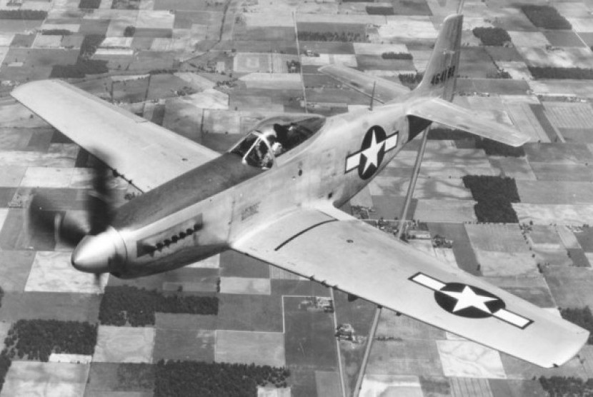 Pesawat Mustang P-51.