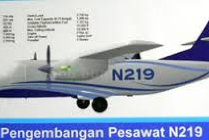Pesawat N-219 buatan PT Dirgantara Indonesia.