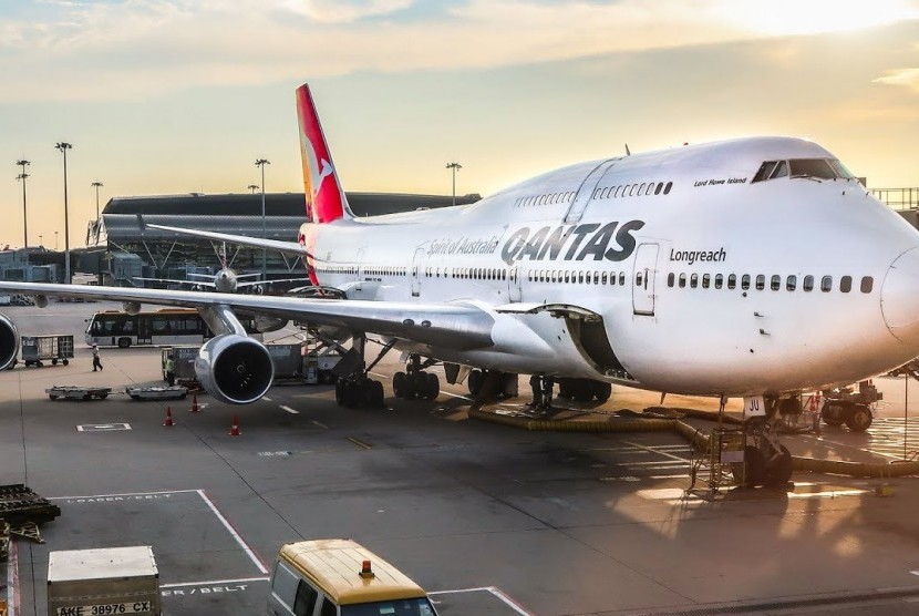 Pesawat Qantas 747 bisa disewa ke Antartika dengan perjalanan sekitar 12 jam (Peawat Qantas)