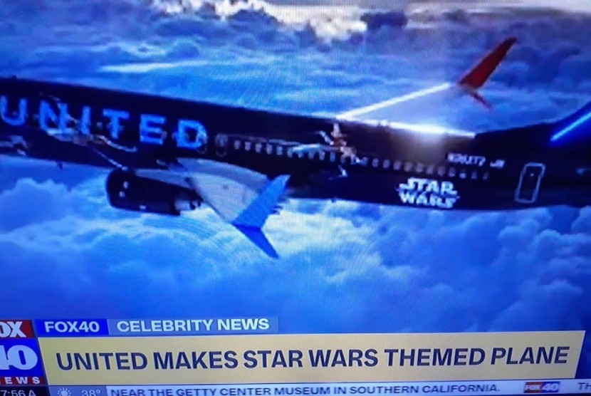 Pesawat Star Wars United Airlines (Ilustrasi)