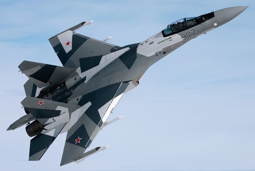 Pesawat Sukhoi SU-35.