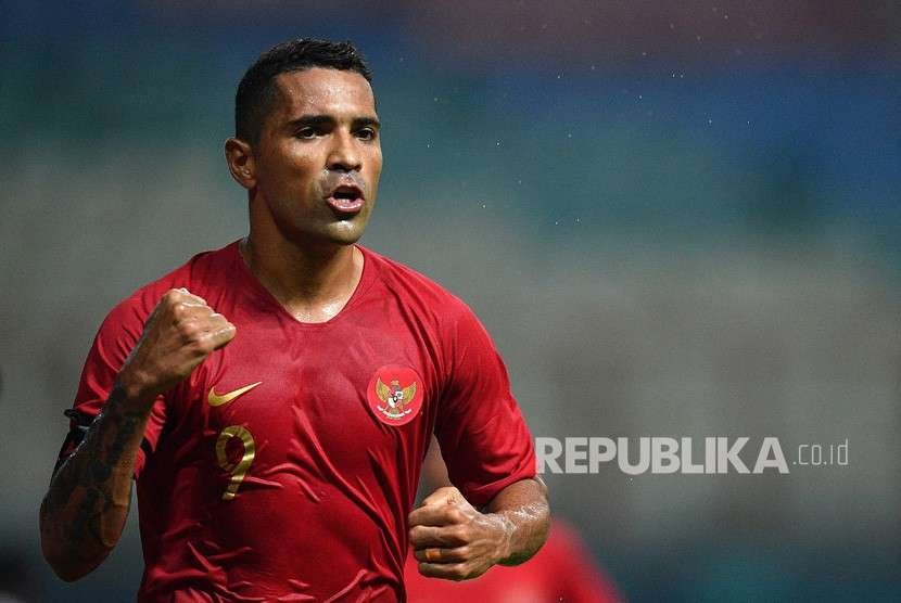 Alberto Goncalves, pencetak satu-satunya gol Indonesia ke gawang Yordania.