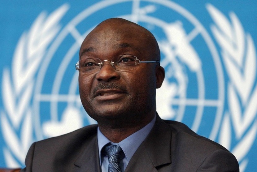 Pesepak bola asal Kamerun Roger Milla.