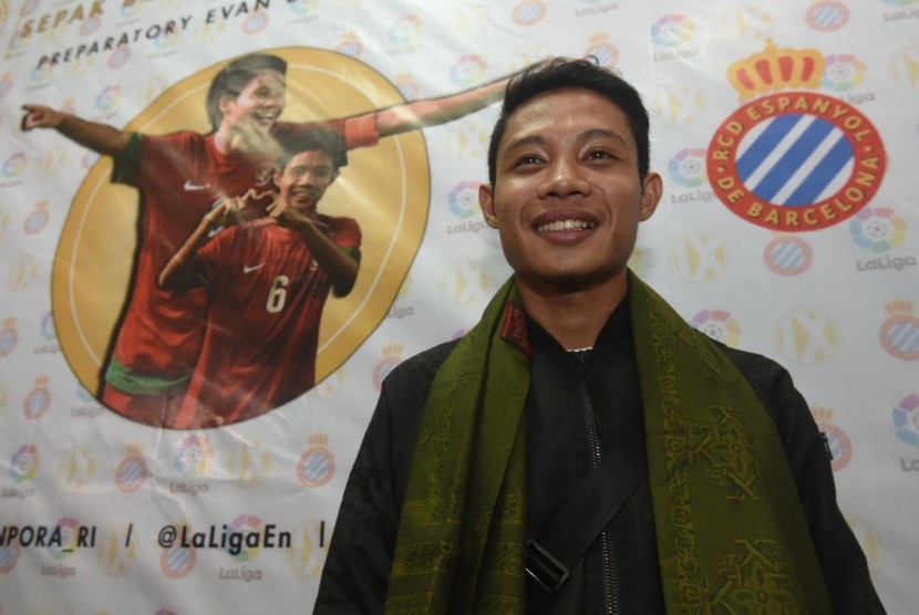 Pesepak bola Evan Dimas. (Antara/Akbar Nugroho Gumay)