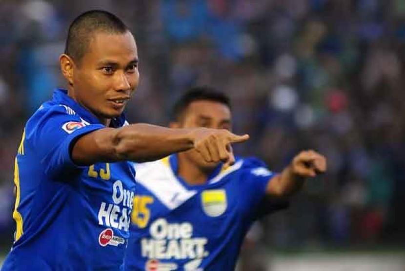 M Ridwan saat masih berseragam Persib Bandung.