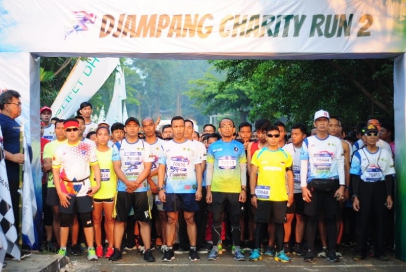 Peserta Djampang Charity Run 2 yang digagas oleh Dompet Dhuafa.