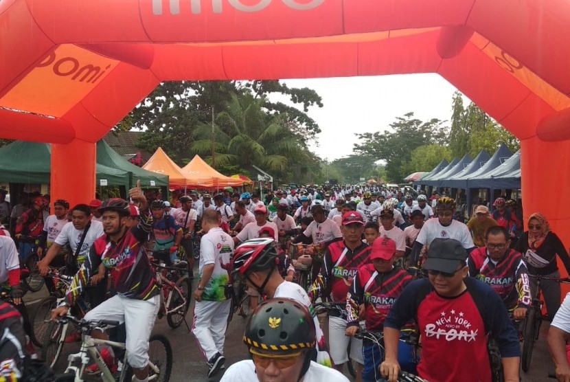 Peserta Gowes Nusantara 2019 Tarakan.