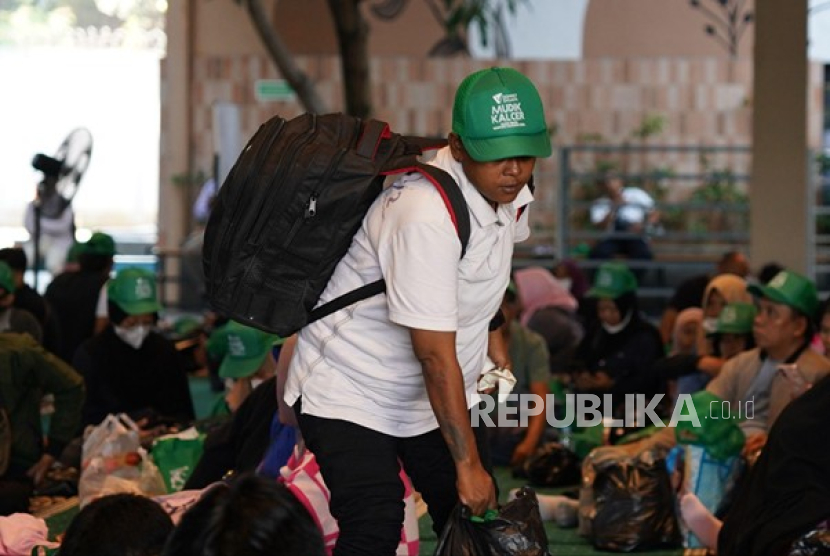 Peserta mudik gratis Kalcer Dompet Dhuafa. 