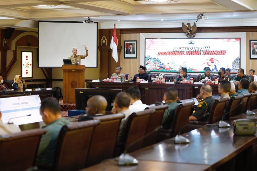 Peserta Studi Strategis Dalam Negeri (SSDN) Program Pendidikan Reguler Angkatan (PPRA) LXV 2023 yang diadakan Lembaga Ketahanan Nasional atau Lemhanas RI. 