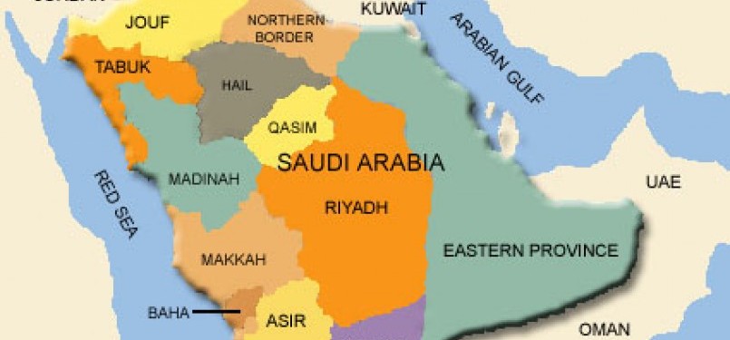 Peta Arab Saudi