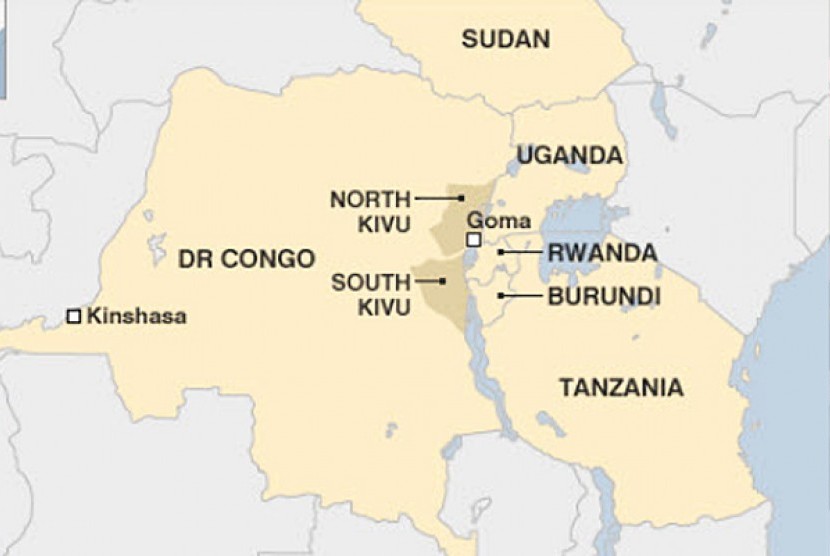 Peta Burundi. Ilustrasi