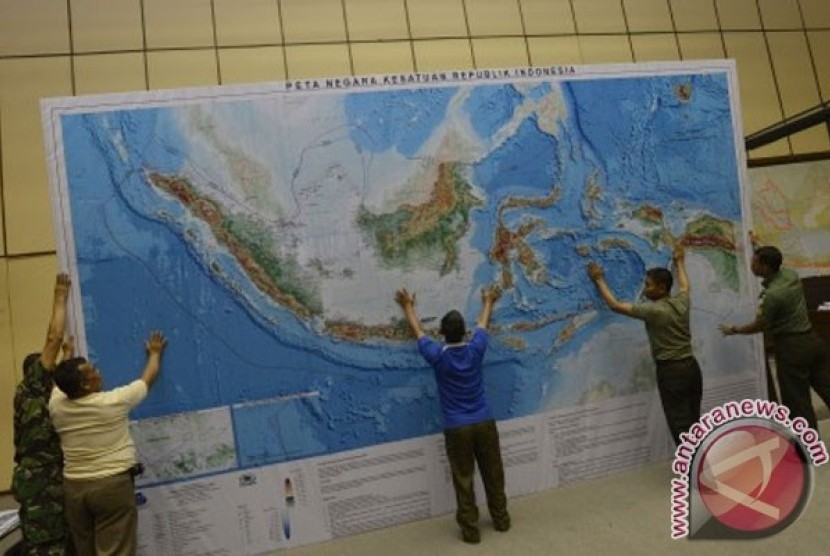 Peta indonesia (ilustrasi)