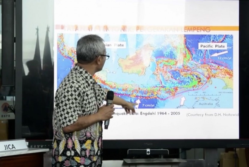 Peta Indonesia yang terdampak bencana (Ilustrasi)