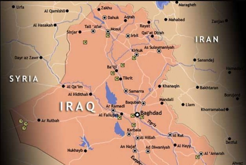 Peta Irak.