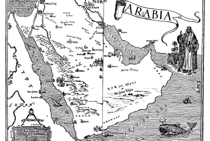 Peta Jazirah Arab.