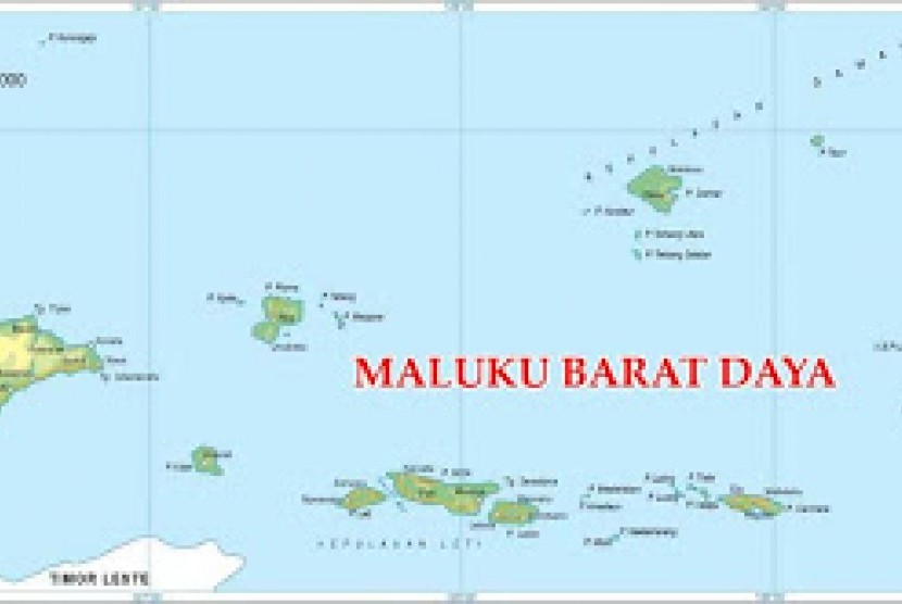 Peta Kabupaten Maluku Barat Daya
