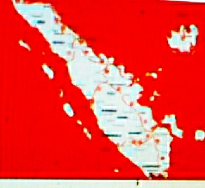 Peta kuno Sumatera.