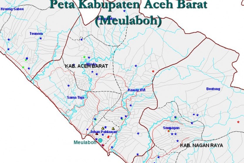 Peta Meulaboh.