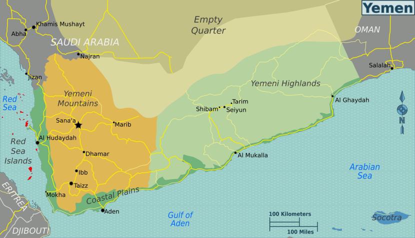 Peta negeri Yaman