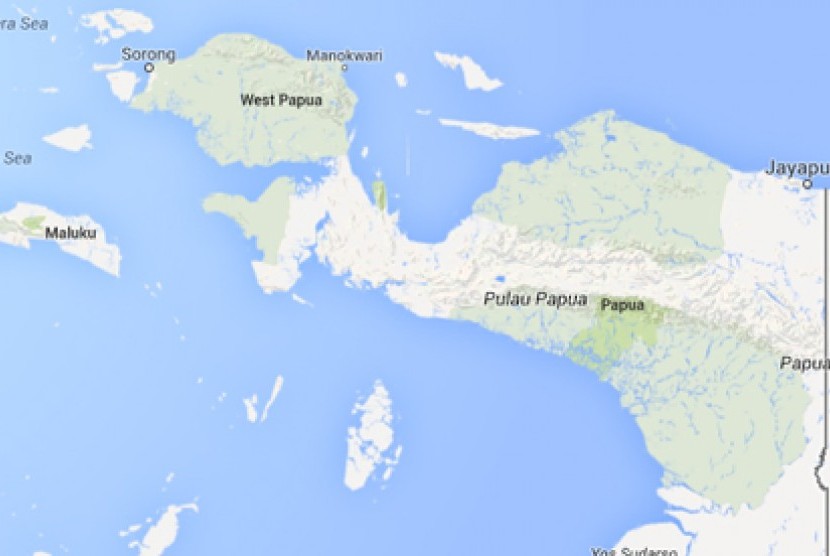 Peta Papua. Ilustrasi.