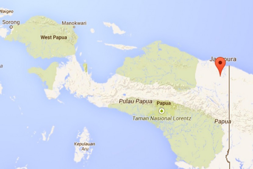 Peta Papua. Ilustrasi. Econusa mencari ilmua muda Papua.