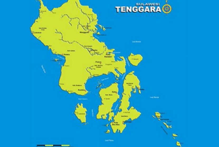 Peta Sulawesi Tenggara