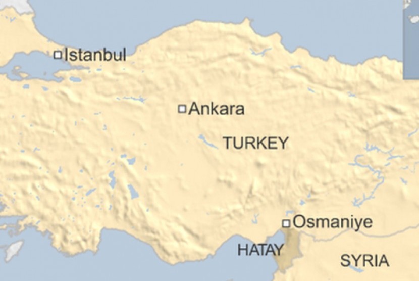 Peta Turki. Gerbang perbatasan baru antara Turki dan Irak akan dibuka dalam beberapa bulan mendatang. 