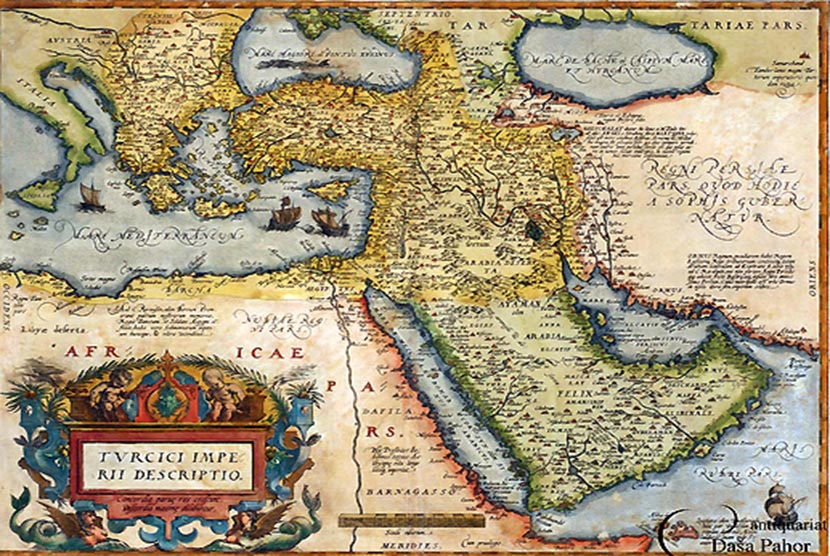 Peta wilayah Utsmaniyah.
