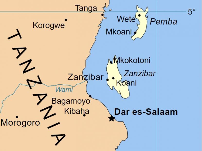 Peta Zanzibar