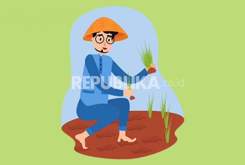 Petani menanam padi (ilustrasi)Guru Besar Institut Pertanian Bogor (IPB), Muhammad Firdaus menyebut bahwa sektor pertanian adalah sektor penolong bagi perekonomian Indonesia di tengah suasana pandemi Covid 19 yang terus berkepanjangan.