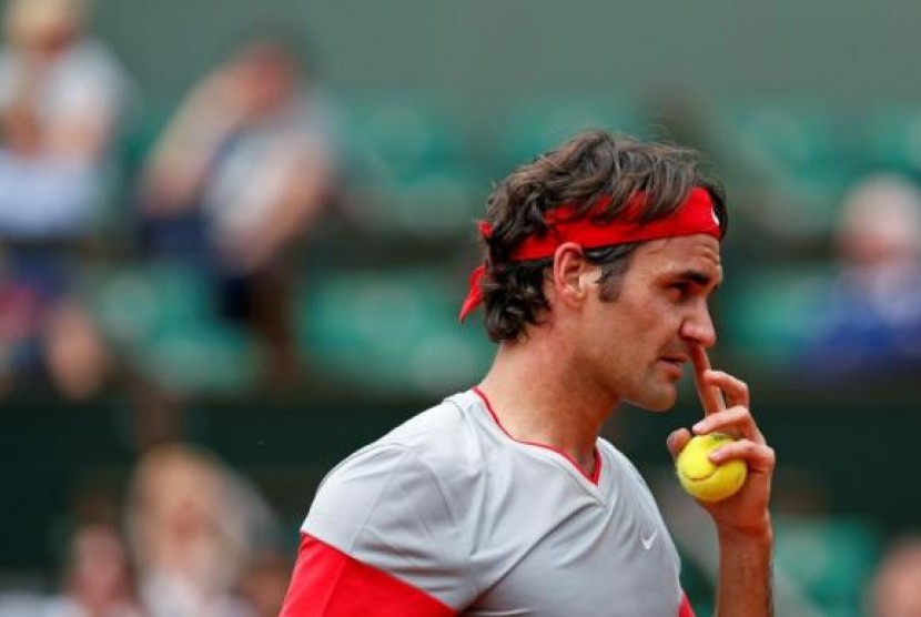Petenis Swiss Roger Federer.