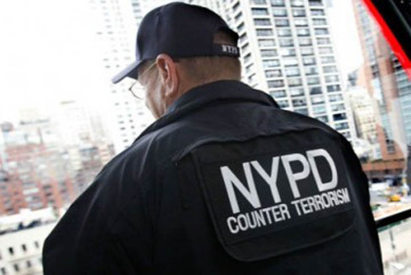 Petugas Anti Teror NYPD. Ilustrasi.