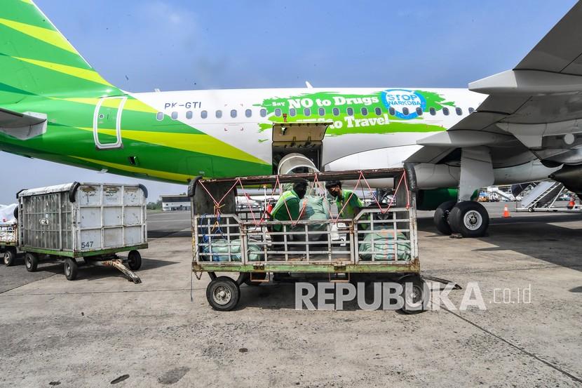 Citilink Indonesia membenarkan kejadian layangan tersangkut di pesawat. Ilustrasi.