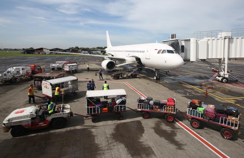 Suasana di Bandara Soetta. 