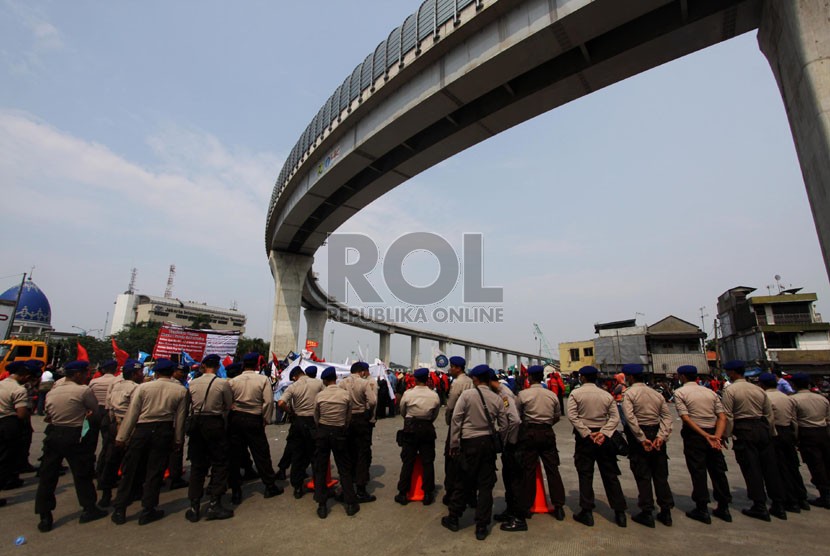 Indonesian police secure a scene in Jakarta (file photo)