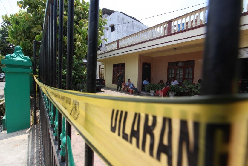 Rumah Ivan Armadi Hasugian (18 tahun) pelaku teror bom Gereja Katolik Stasi Santo Yosep, Medan. 