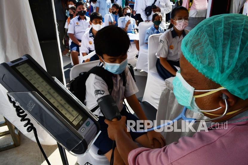 Vaksinasi Covid-19 anak dua dosis di Medan sudah capai target 70,70 persen.
