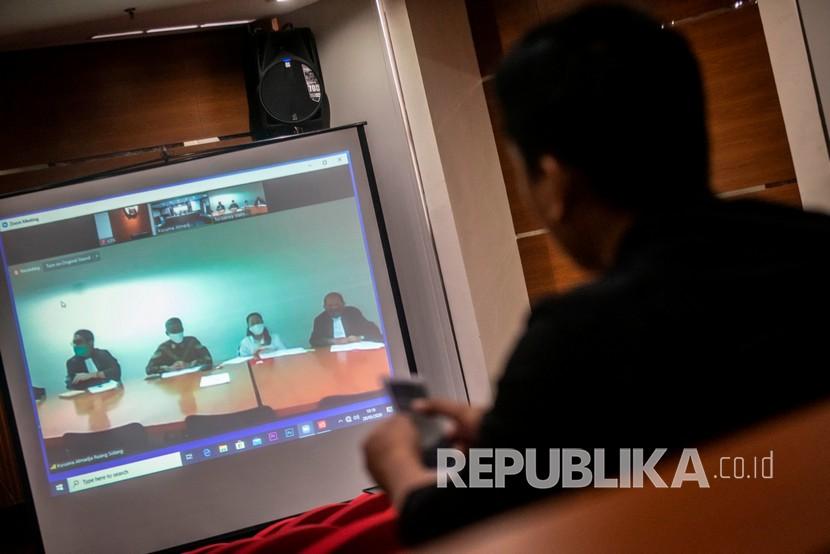 Sidang kasus suap mantan komisioner KPU Wahyu Setiawan (ilustrasi)