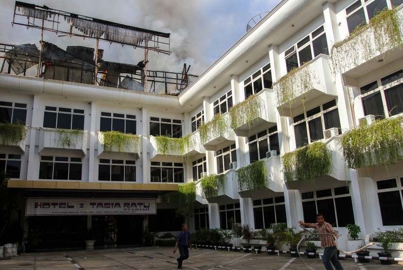 Salah satu hotel di Pekanbaru, Riau. Hunian hotel di Riau turun tinggal 15 persen.