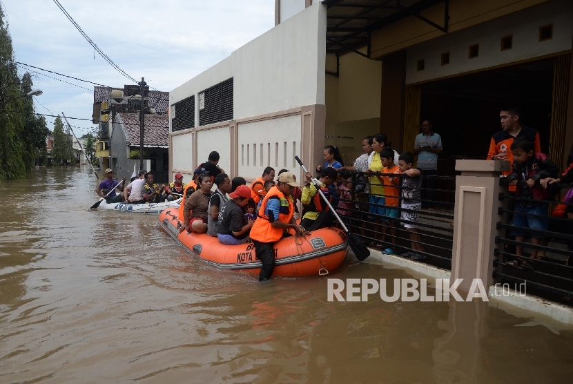 Banjir di Bekasi. (ilustrasi)