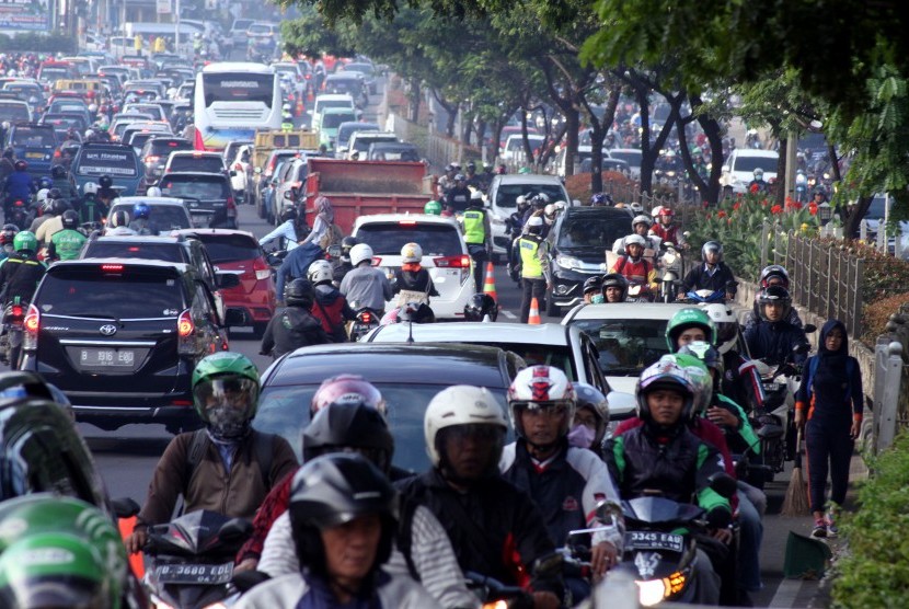 Kemacetan di Depok (ilustrasi)