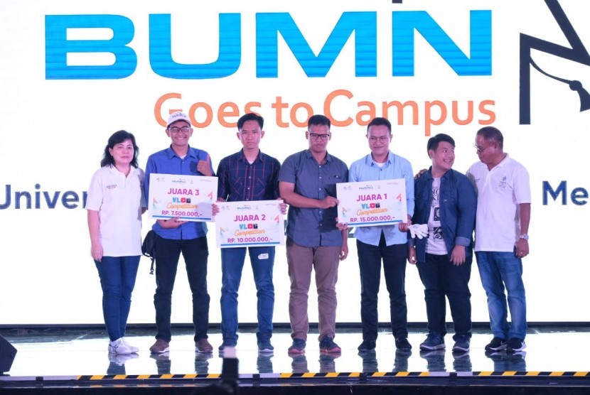 PGN menggelar BUMN Goes to Campus di Universitas Katolik Santo Thomas Medan, Selasa (23/4). 