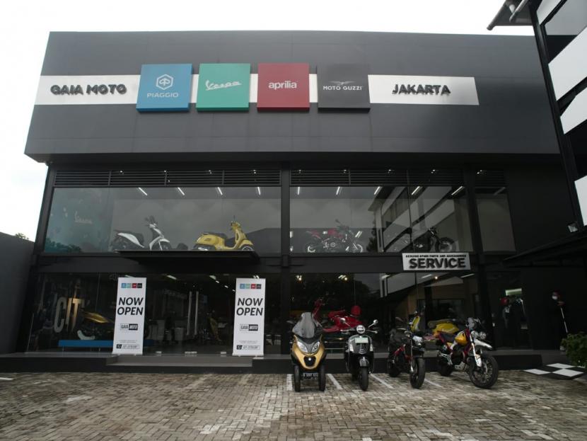Piaggio Indonesia memperluas jaringan lewat dealer baru bernama Gaia Moto yang hadir sebagai dealer Motoplex dengan konsep kekinian.
