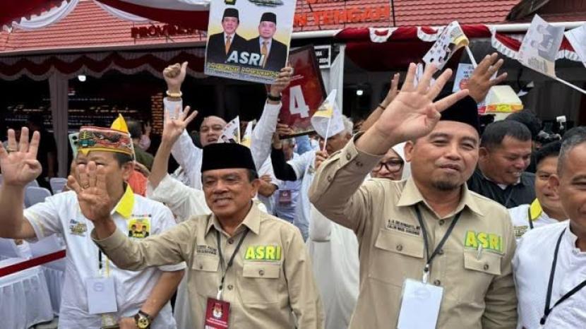 Calon Gubernur dan Wakil Gubernur Kalimantan Tengah (Kalteng) Abdul Razak-Sri Suwanto. 