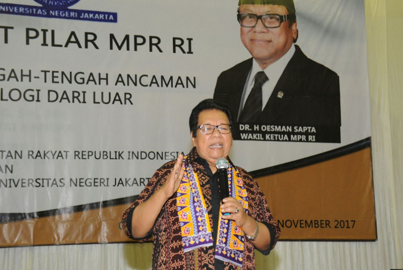 Pimpinan Badan Sosialisasi Majelis Permusyawaratan Rakyat Republik Indonesia (MPR RI) Bachtiar Aly.