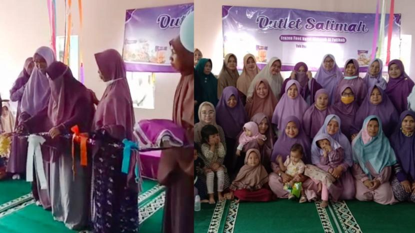 Pimpinan Cabang Persaudaraan Muslimah (PC Salimah) Bojonggede, Kabupaten Bogor, resmikan pembukaan Outlet Salimah Food pada Jumat (5/8/2022).
