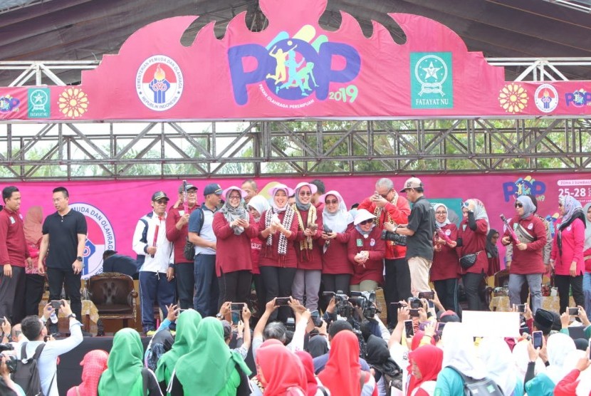 Pimpinan Pusat Fatayat NU menggelar kegiatan tahunan, Pekan Olahraga Perempuan (POP) 2019 di Lampung.